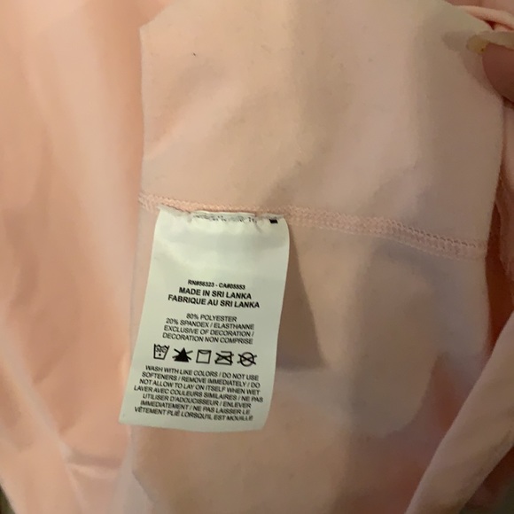 Nike Long-sleeve Baby Pink Fleece Lined Training Top - Picture 2 of 6